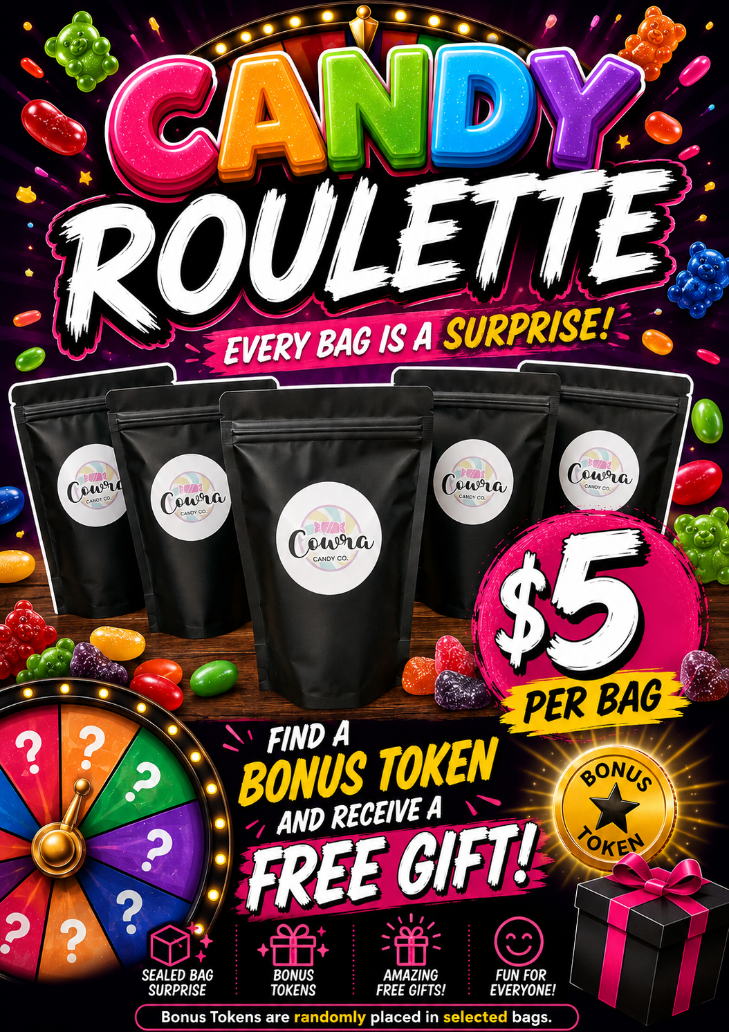 🎉 Candy Roulette is NOW AVAILABLE ONLINE! 🍬